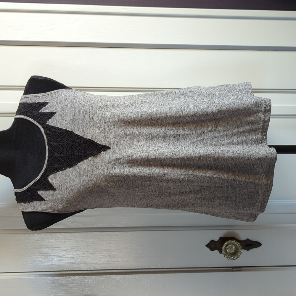 Pixley Banu Mesh Neckline Knit Top